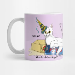 New Years Eve Party Cat Mug